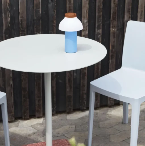 HAY Terrazzo Udendørs CafébordØ70 Sky Grey/Rød Terrazzo
