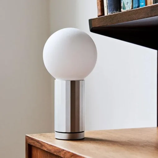 HAY Turn On Bordlampe Aluminium