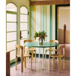HAY Two-Colour SpisebordØ120 Ivory/Green Mint