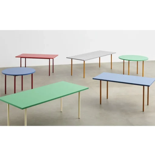 HAY Two-Colour Spisebord L160 Maroon Red/Blue