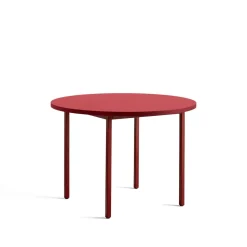 HAY Two-Colour SpisebordØ105 Maroon Red/Red