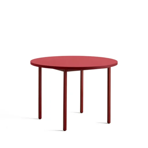 HAY Two-Colour SpisebordØ105 Maroon Red/Red