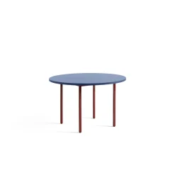 HAY Two-Colour SpisebordØ120 Maroon Red/Blue