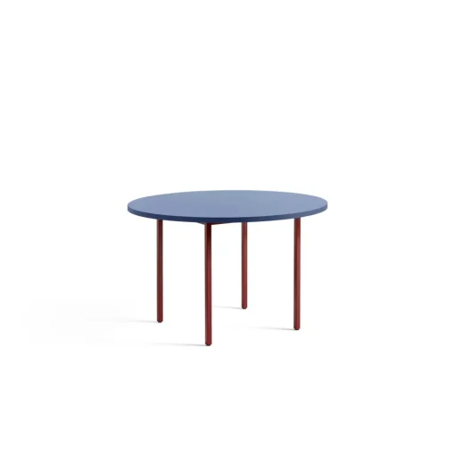 HAY Two-Colour SpisebordØ120 Maroon Red/Blue