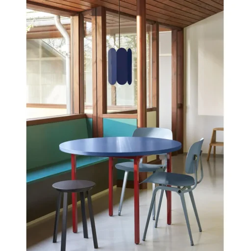 HAY Two-Colour SpisebordØ120 Maroon Red/Blue