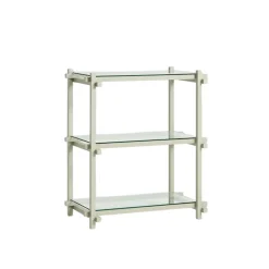 HAY Woody Shelving 2.0 Reol Lille Smokey Grey/Glas