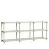 HAY Woody Shelving 2.0 Reol Lav Smokey Grey/Stål