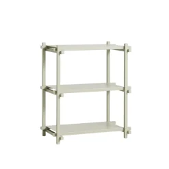 HAY Woody Shelving 2.0 Reol Lille Smokey Grey/Stål