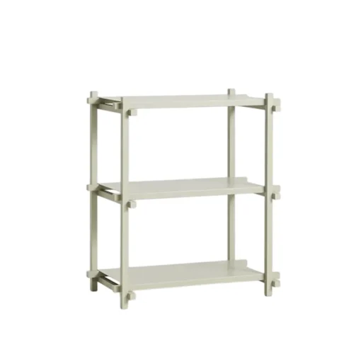 HAY Woody Shelving 2.0 Reol Lille Smokey Grey/Stål