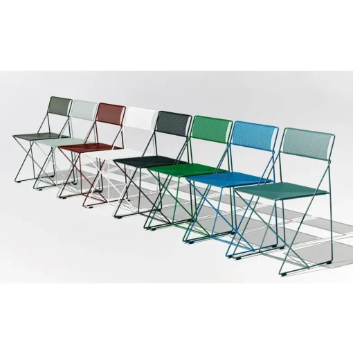 HAY X-Line Stol Varmgalvaniseret Stål/Leek Green