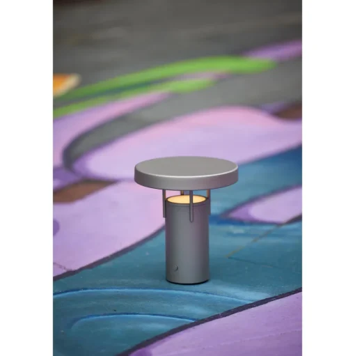 Hübsch BringMe Transportabel Lampe Mini Metallic Sand