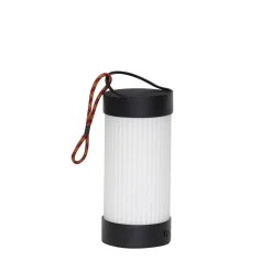 Hübsch Camp Transportabel Lampe Sort