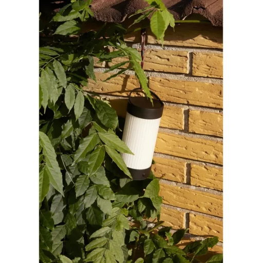 Hübsch Camp Transportabel Lampe Sort