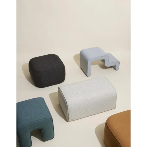 Hübsch Cube Puf Sand