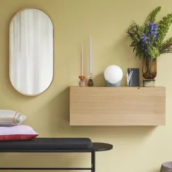 Hübsch Gem Lysestage Orange/Lyserød