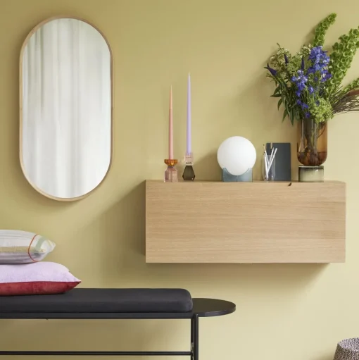Hübsch Gem Lysestage Orange/Lyserød