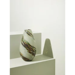 Hübsch Grove Vase Ravfarve/Brun/Grøn