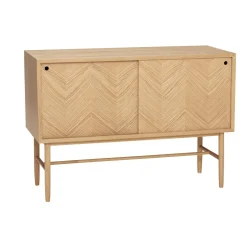 Hübsch Herringbone Kommode Sliding Doors Natur