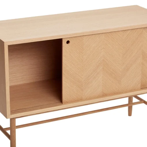 Hübsch Herringbone Kommode Sliding Doors Natur