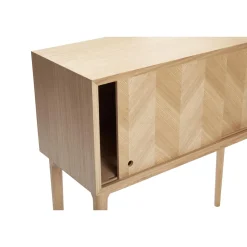 Hübsch Herringbone Konsolbord Sliding Doors Natur