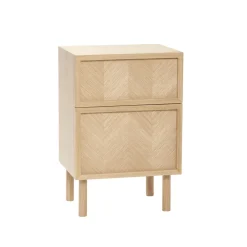 Hübsch Herringbone Sengebord Natur