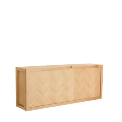 Hübsch Herringbone Skoskab Stor Natur