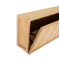Hübsch Herringbone Skoskab Stor Natur