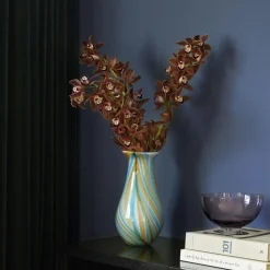 Hübsch Kaleido Vase Blå/Gul