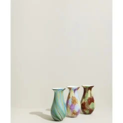 Hübsch Kaleido Vase Blå/Gul