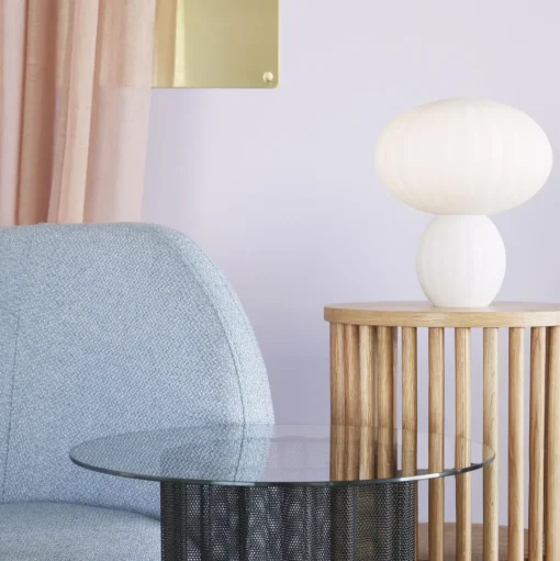 Hübsch Kumu Bordlampe Hvid