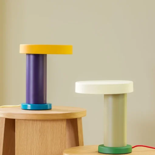 Hübsch Magic Bordlampe Lilla/Petrol/Orange/Gul