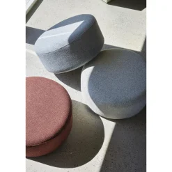 Hübsch Marshmellow Puf Stor Rød