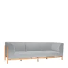 Hübsch Moment Sofa 3 Seater Stor Grå/Natur