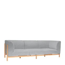 Hübsch Moment Sofa 3 Seater Stor Grå/Natur