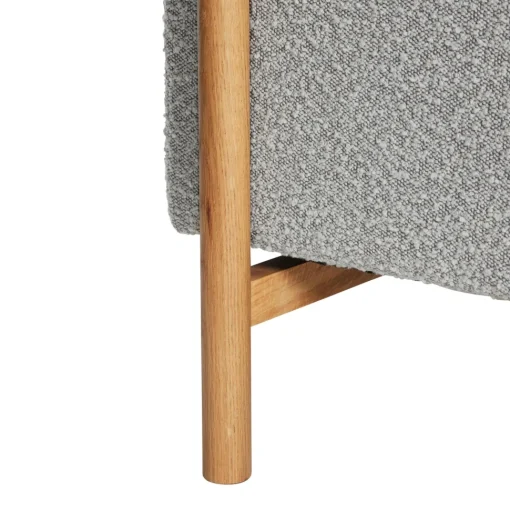 Hübsch Moment Sofa 3 Seater Stor Grå/Natur