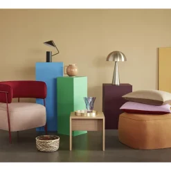 Hübsch Mush Bordlampe Høj Nikkel
