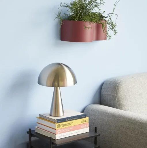 Hübsch Mush Bordlampe Mini Nikkel