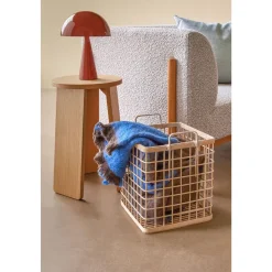 Hübsch Mush Bordlampe Mini Rødbrun/Sand