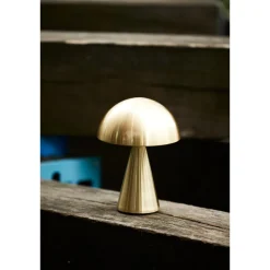 Hübsch Mush Transportabel Lampe Messing