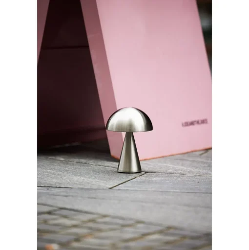 Hübsch Mush Transportabel Lampe Nikkel