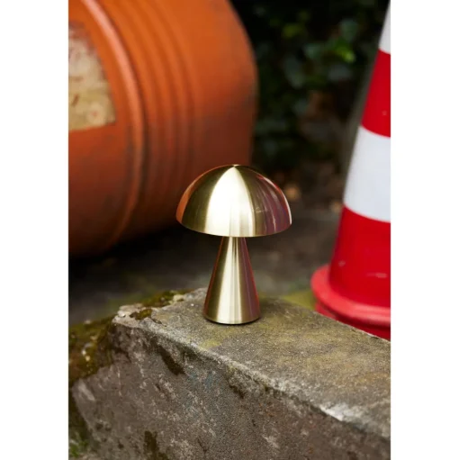 Hübsch Mush Transportabel Lampe Nikkel