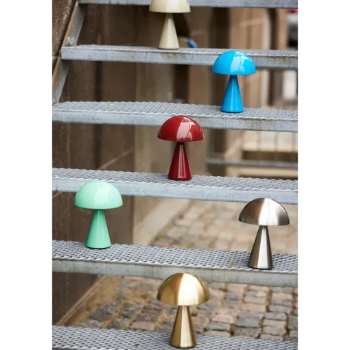 Hübsch Mush Transportabel Lampe Blå