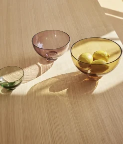 Hübsch Radiant Skåle Beige/Rosa/Grøn Sát af 3