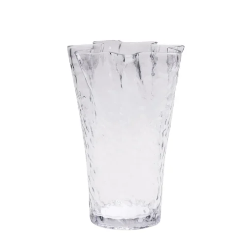 Hübsch Ruffle Vase Klar