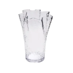 Hübsch Ruffle Vase Klar