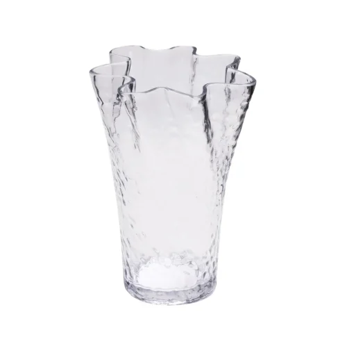 Hübsch Ruffle Vase Klar