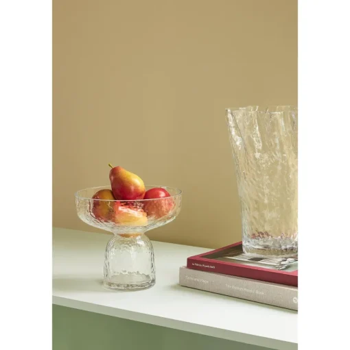 Hübsch Ruffle Vase Klar