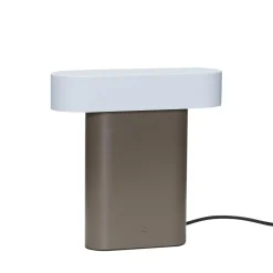 Hübsch Sleek Bordlampe Brun/Lysegrå