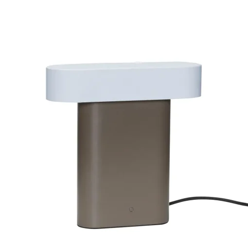 Hübsch Sleek Bordlampe Brun/Lysegrå