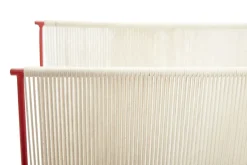 Hübsch String Magasinholder Rød/Hvid